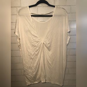 🌟PLUS SIZE tie knot open back tee shirt